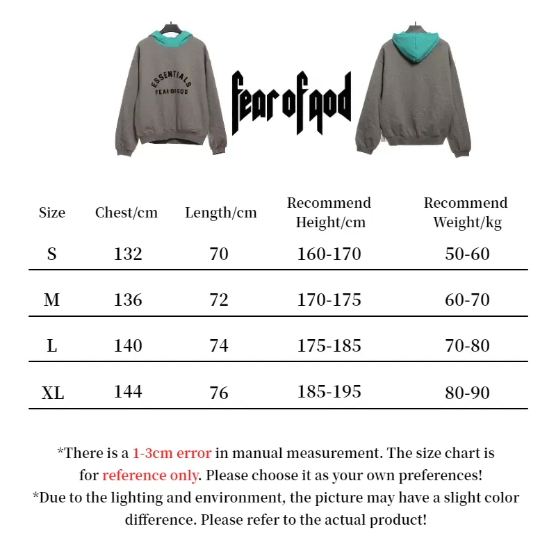 Fear of God Essentials Dark Heather Oatmeal Mint Leaf Nylon Fleece Hoodie