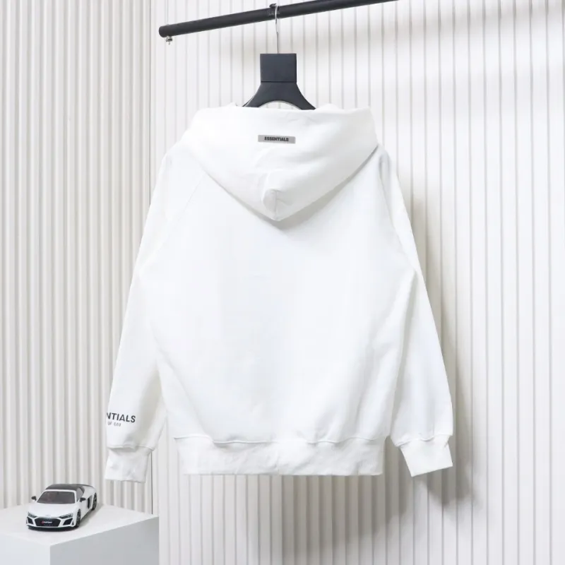 Fear of God Essentials Pullover Hoodie Applique Logo White