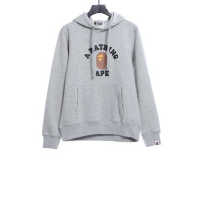 BAPE Pullover Hoodie Heather Grey 01