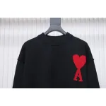 AMI Paris Ami de Coeur Sweater Black