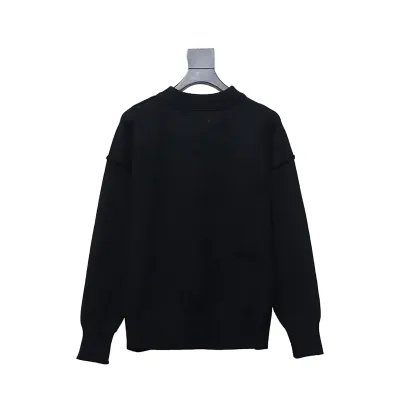 AMI Paris Ami de Coeur Sweater Black 02