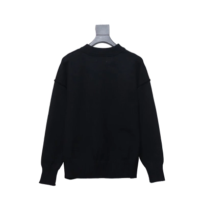 AMI Paris Ami de Coeur Sweater Black 02