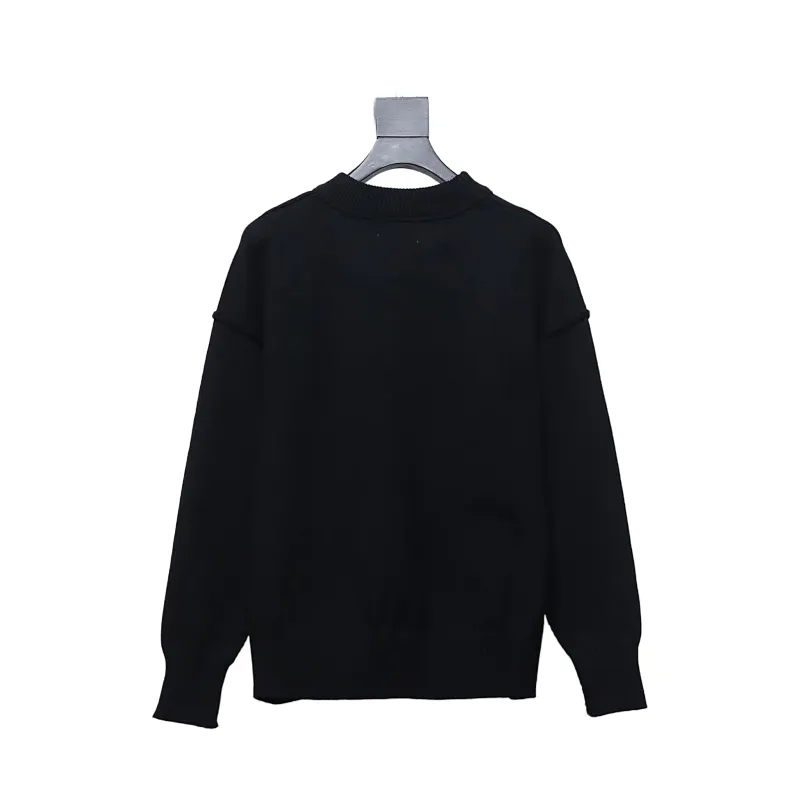 AMI Paris Ami de Coeur Sweater Black