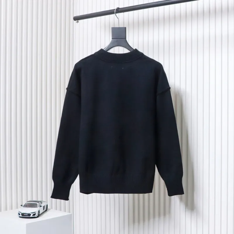 AMI Paris Ami de Coeur Sweater Black
