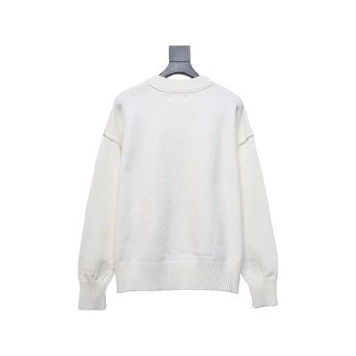 AMI Paris Ami de Coeur Sweater White 02