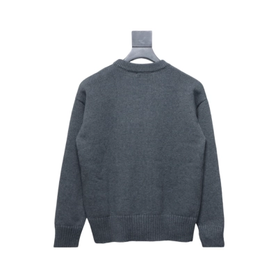AMI Paris Ami de Coeur Sweater Grey 02