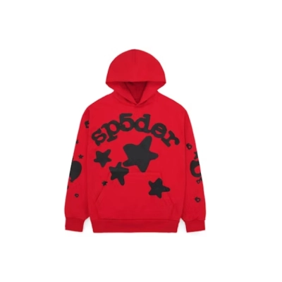 Sp5der Beluga Hoodie Red 01