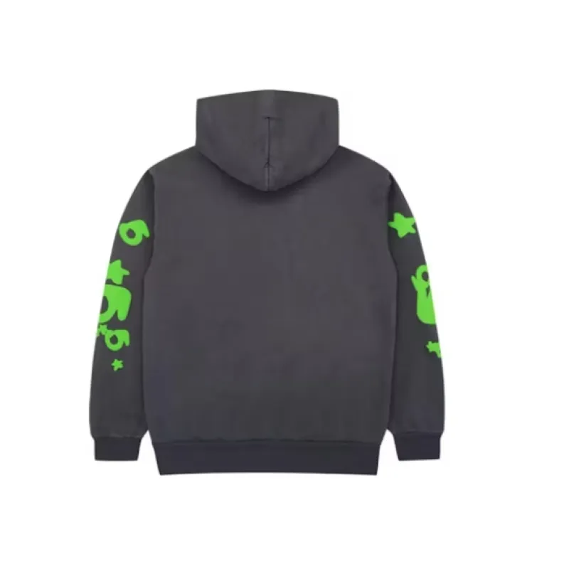 Sp5der Beluga Hoodie Slate Grey Green