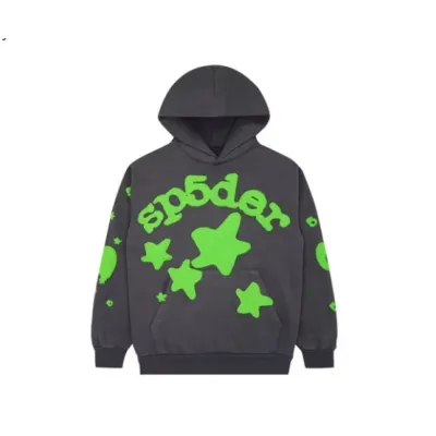 Sp5der Beluga Hoodie Slate Grey Green 01
