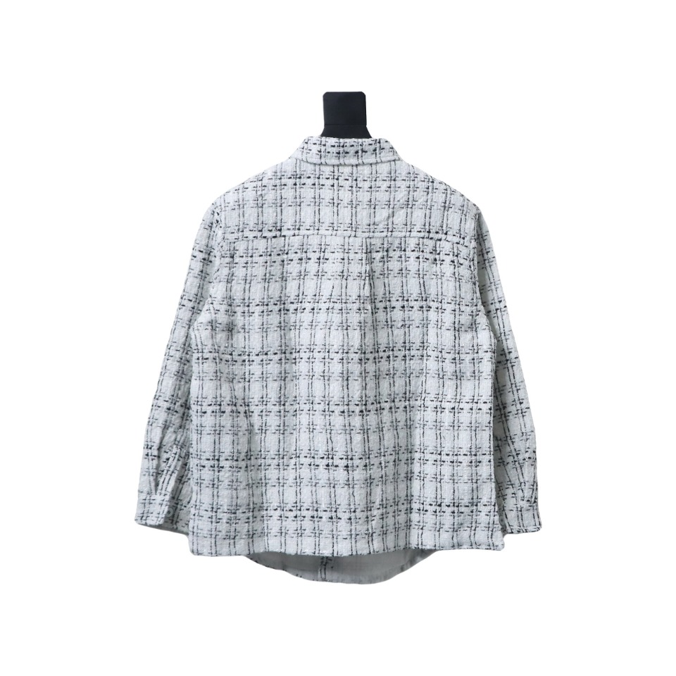 Designer Button Shirts White Blue