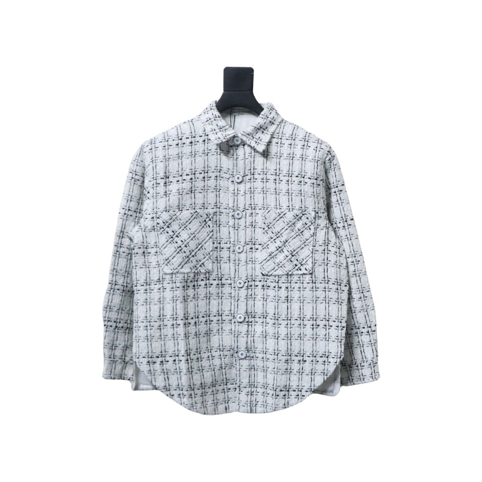 Designer Button Shirts White Blue