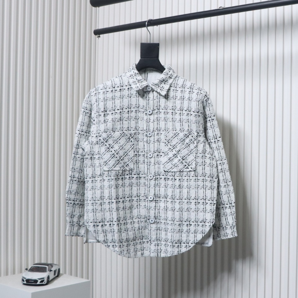 Designer Button Shirts White Blue