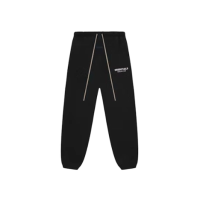 Fear of God Essentials Fleece Essential Sweatpant Black 01