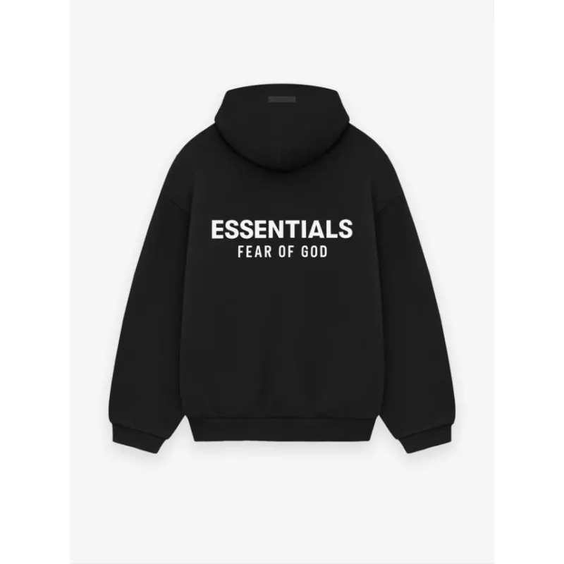 Fear of God Essentials Logo Hoodie Black