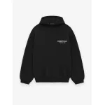 Fear of God Essentials Logo Hoodie Black