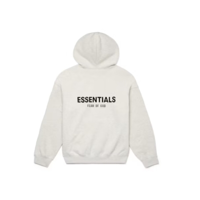 Fear of God Essentials Hoodie Light Oatmeal 01