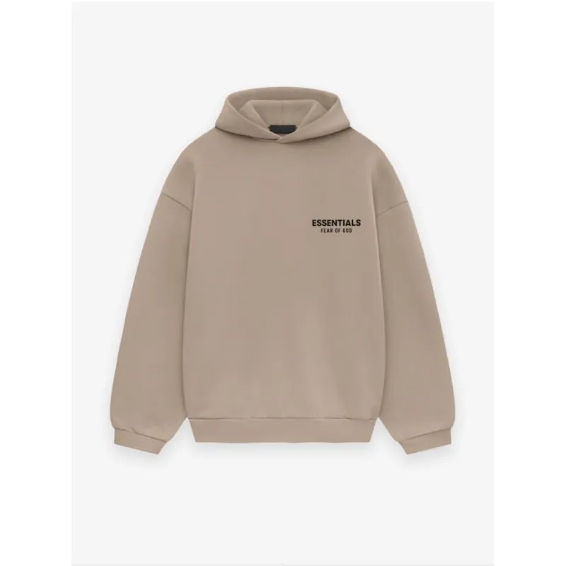 Fear of God Essentials Logo Hoodie Camel Brown 