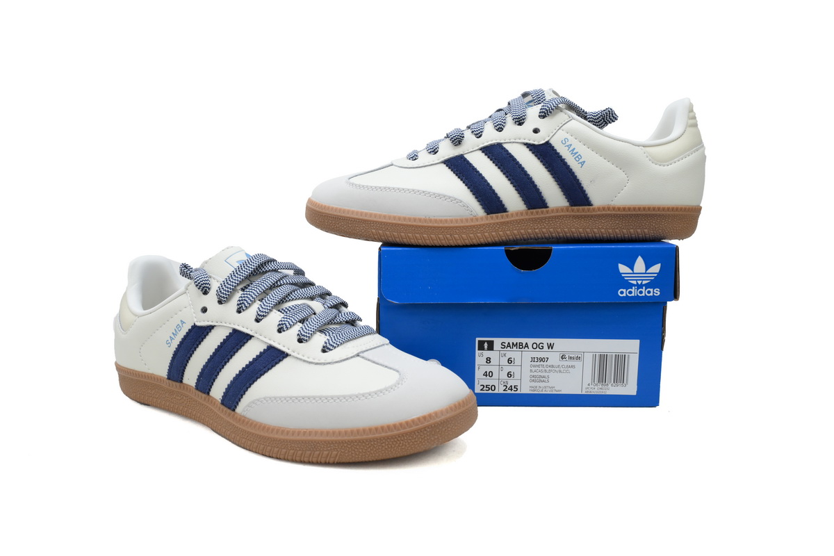 adidas Samba Off White Dark Blue JI3907