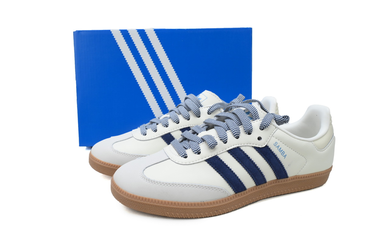 adidas Samba Off White Dark Blue JI3907