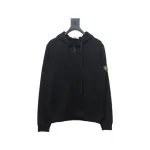 Stone Island Compass-badge Zipped Hoodie Black