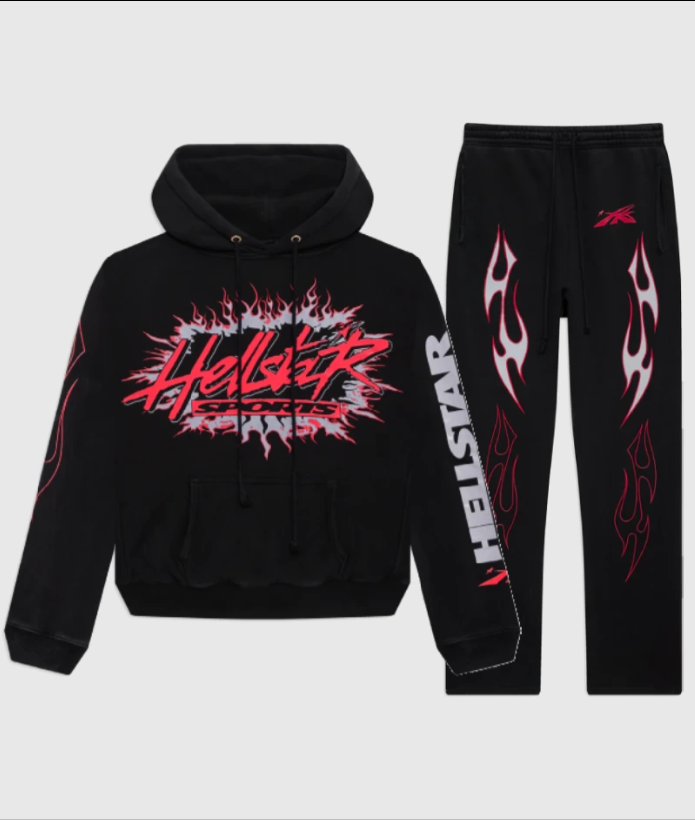 Hellstar Future Flame Tracksuit Black