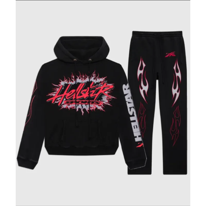 Hellstar Future Flame Tracksuit Black