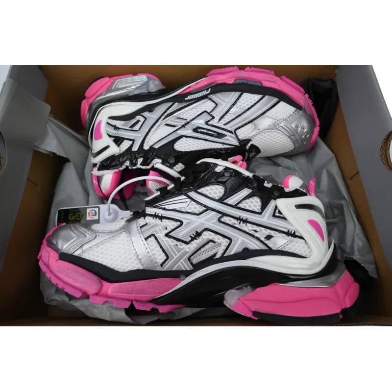 Balenciaga Runner Silver Grey Pink 677402 W3RB2 9155