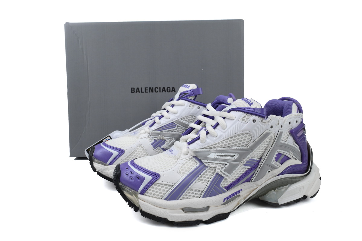 Balenciaga Runner White Purple 677402 W3RB2 5901 
