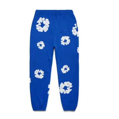 Denim Tears The Cotton Wreath Sweatpants Royal Blue 01