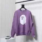 BAPE Logo Hoodie Purple
