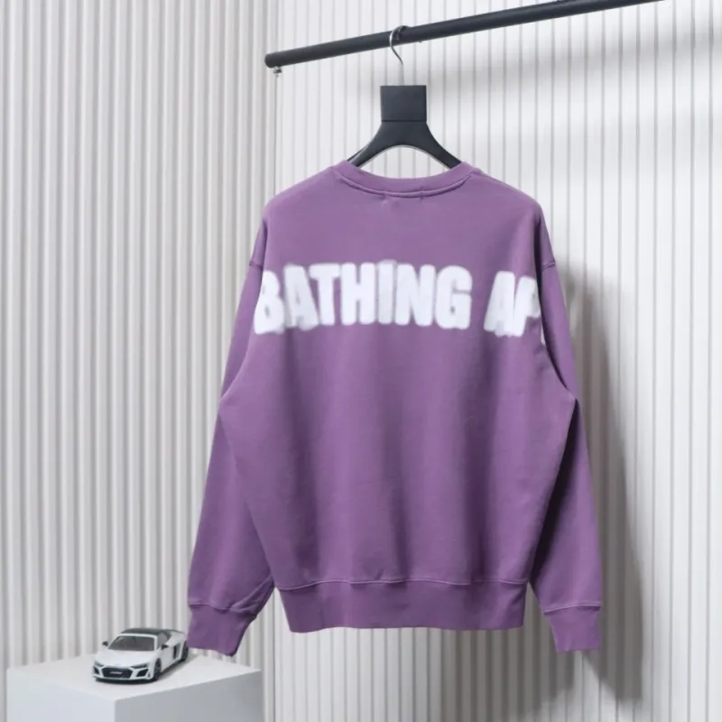 BAPE Logo Hoodie Purple