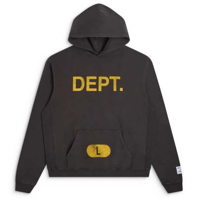 Gallery Dept Size Logo Hoodie Black 01
