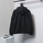 Stone Island Light Soft Shell-r Hooded Jacket Black