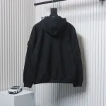 Stone Island Light Soft Shell-r Hooded Jacket Black