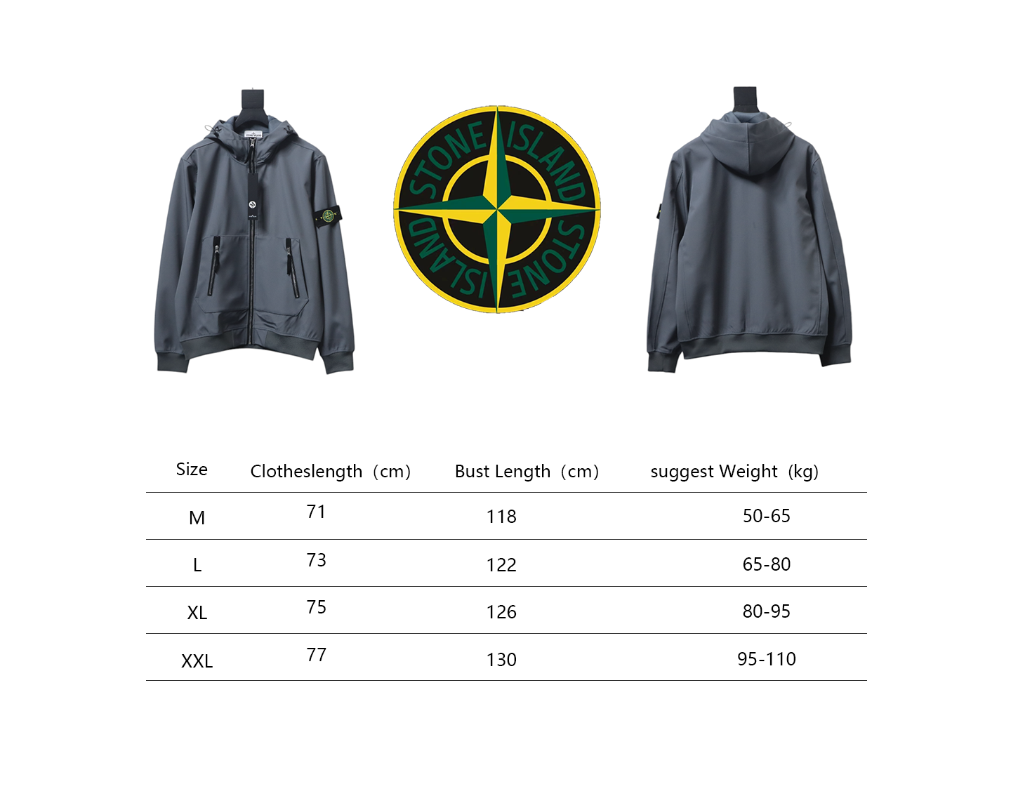 Stone Island Light Soft Shell-r Hooded Jacket Grey