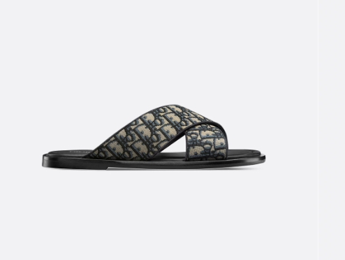 Alias Sandal Beige and Black Oblique Jacquard