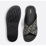 Alias Sandal Beige and Black Oblique Jacquard