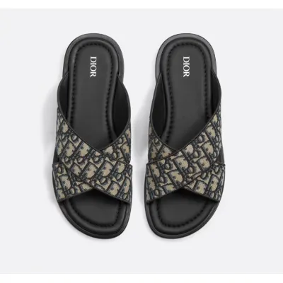 Alias Sandal Beige and Black Oblique Jacquard 01