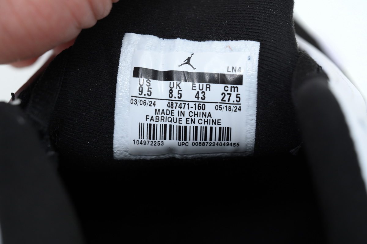  Air Jordan 14 Retro Black Toe 487471-160