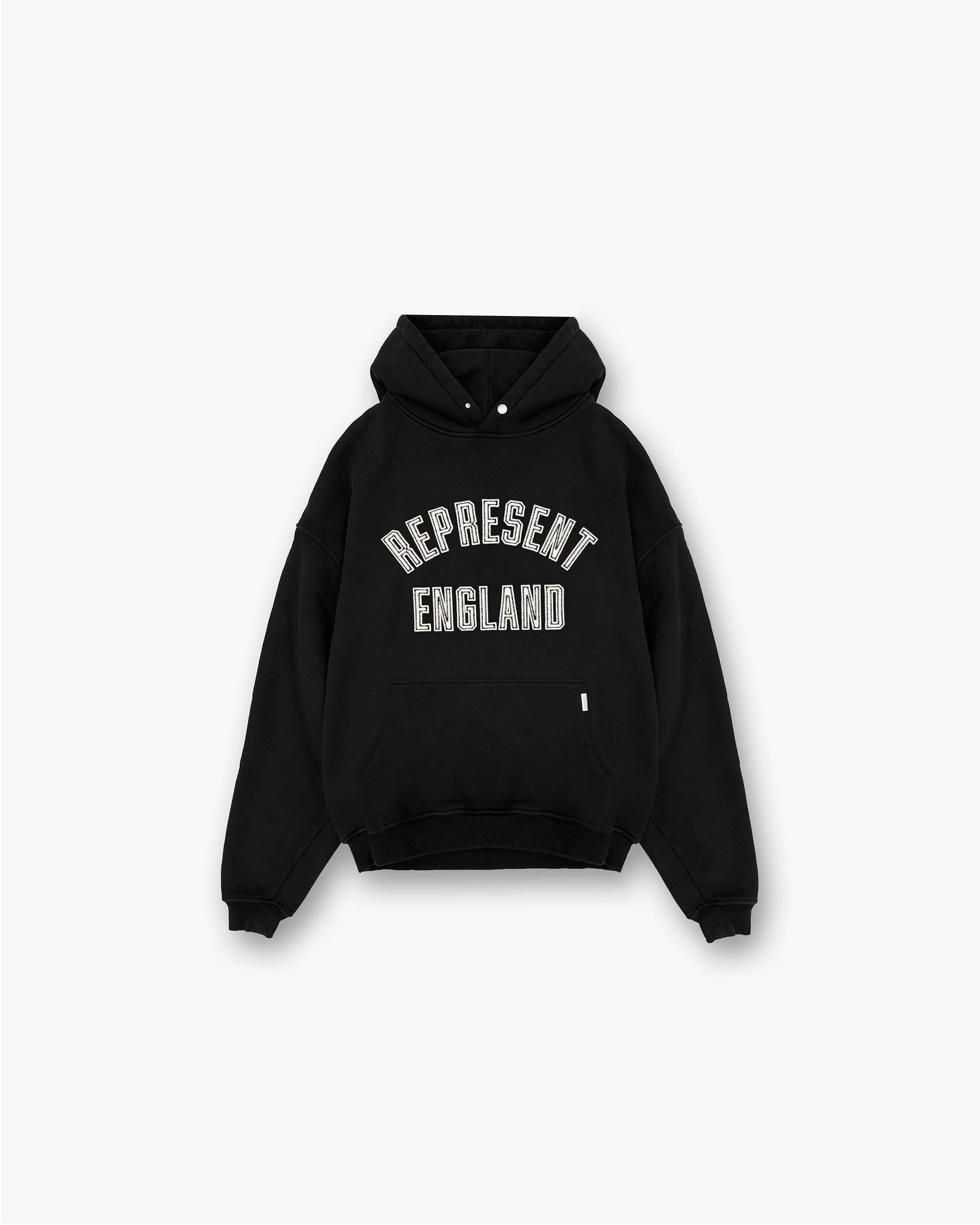 Design England Applique Hoodie Black