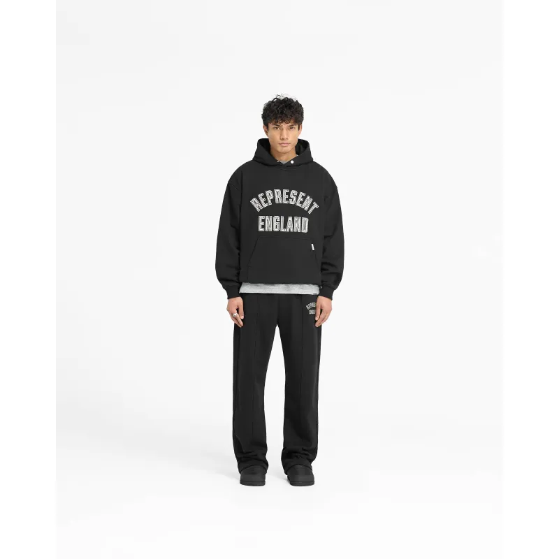 Design England Applique Hoodie Black