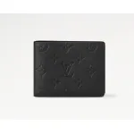 L*V Multiple Wallet Black Monogram Shadow