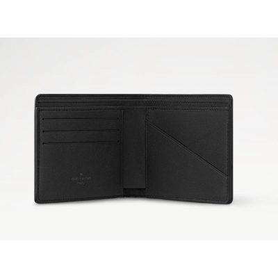 L*V Multiple Wallet Black Monogram Shadow 02