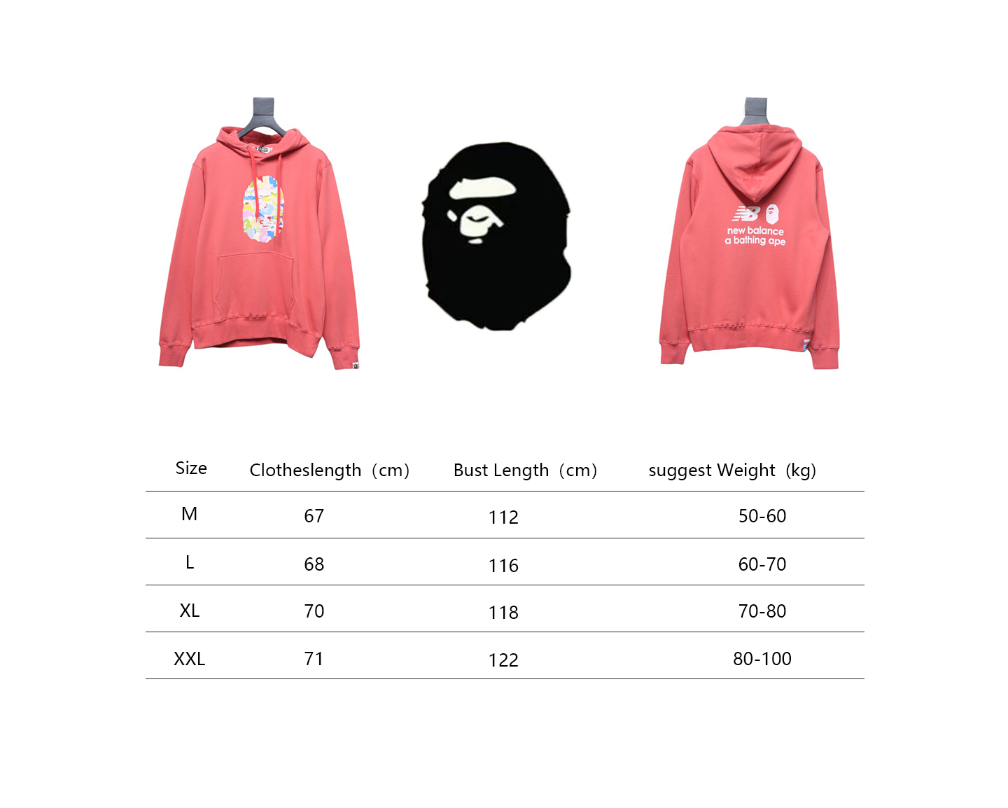 BAPE Ape Head Relaxed Fit Pullover Hoodie