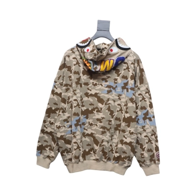 BAPE Color Camo Shark Full Zip Hoodie Camo 02