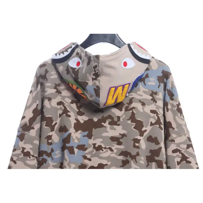BAPE Color Camo Shark Full Zip Hoodie Camo