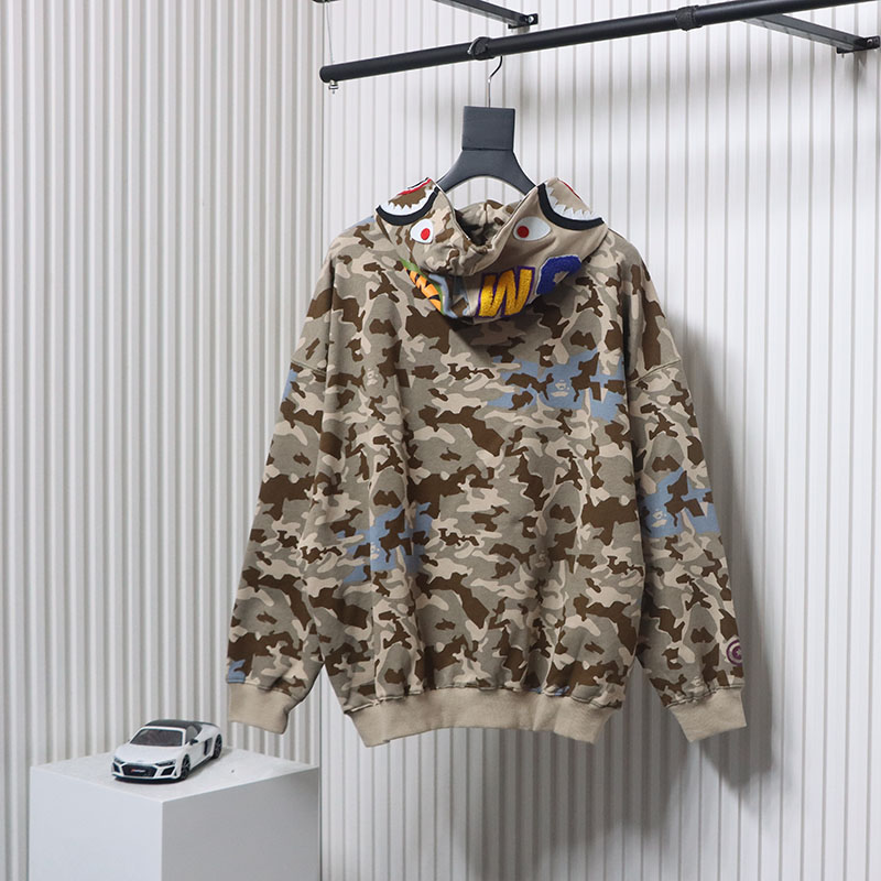 BAPE Color Camo Shark Full Zip Hoodie Camo