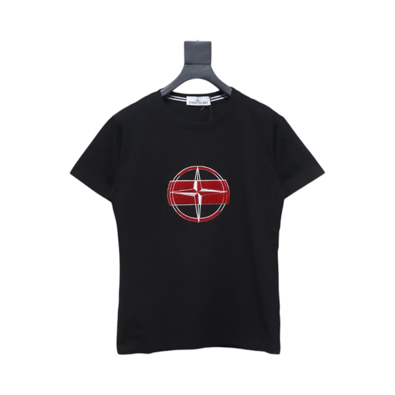 Stone Island Logo T-shirt Black and White 