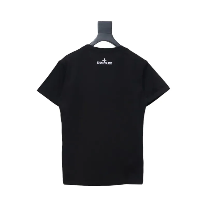 Stone Island Logo T-shirt Black and White 