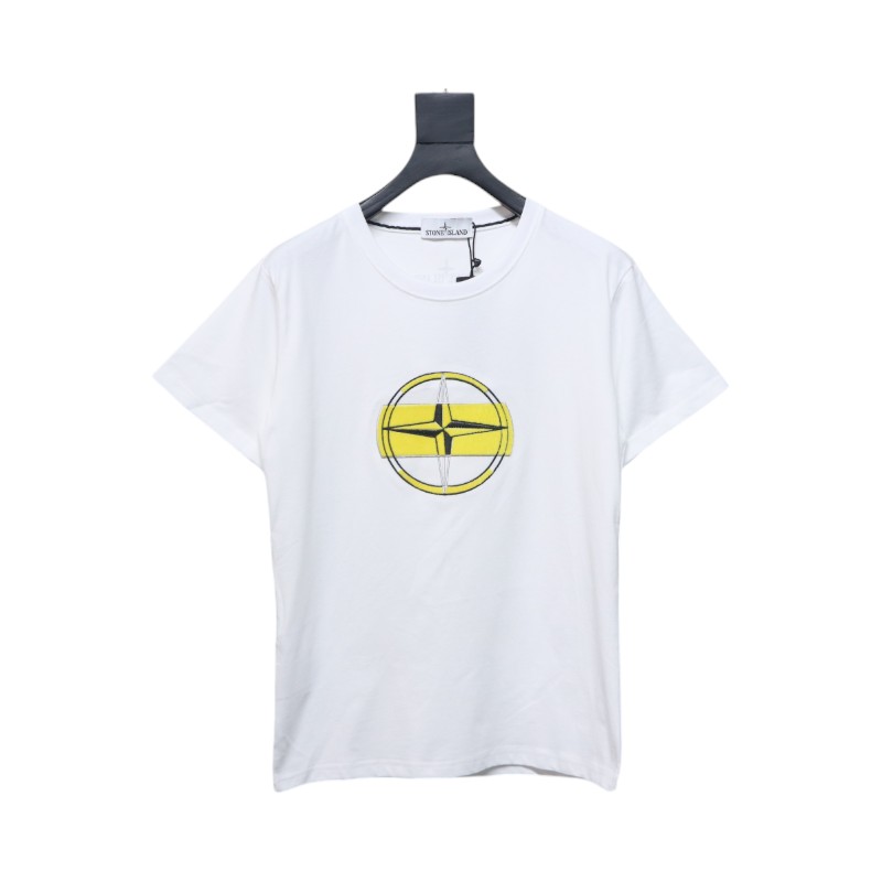 Stone Island Logo T-shirt Black and White 